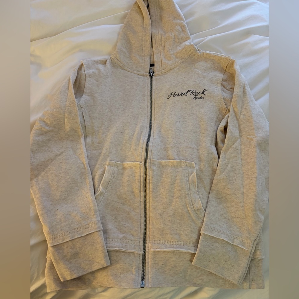 Hard Rock Cafe London Light Tan Hoodie NWOT